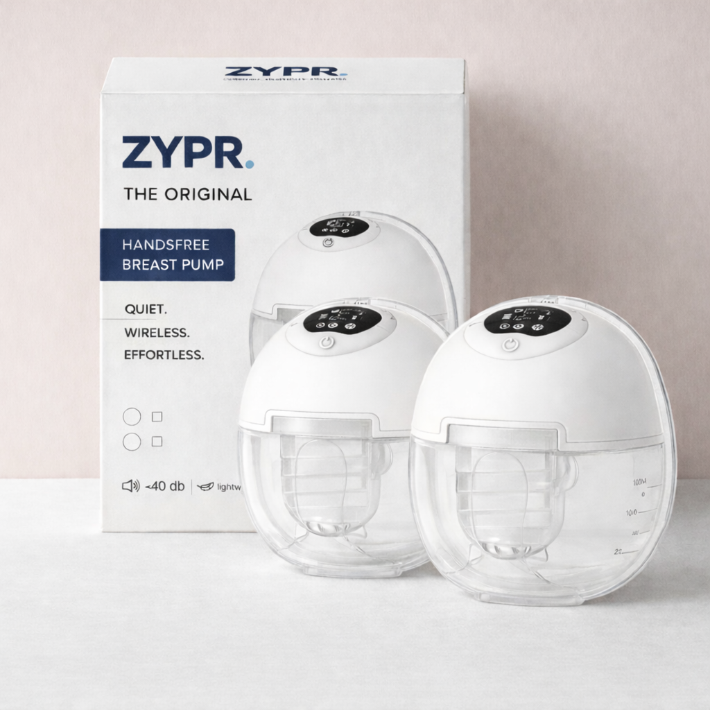 ZYPR. original draadloze borstkolf - double (Kleur: Cloudy white)