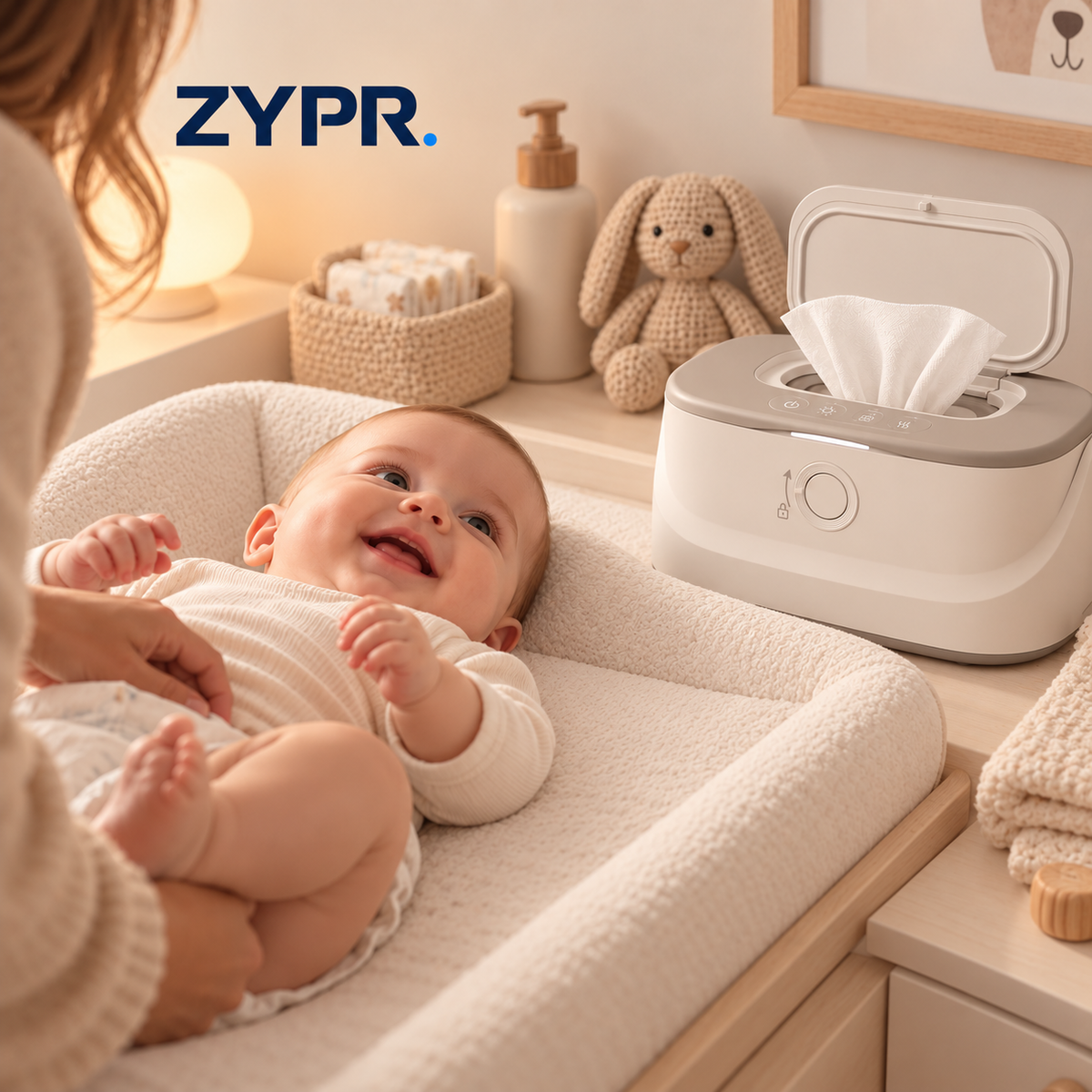 ZYPR. Glow - Warmer voor babydoekjes