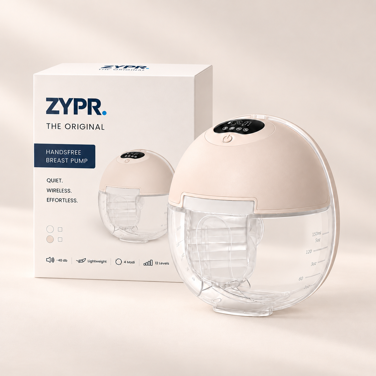 ZYPR. Original - draadloze borstkolf - single (Kleur: Natural clay)